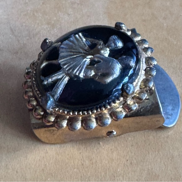 Vintage Square Dancing Two Step Silver Bolo Tie Clip - Picture 3 of 4